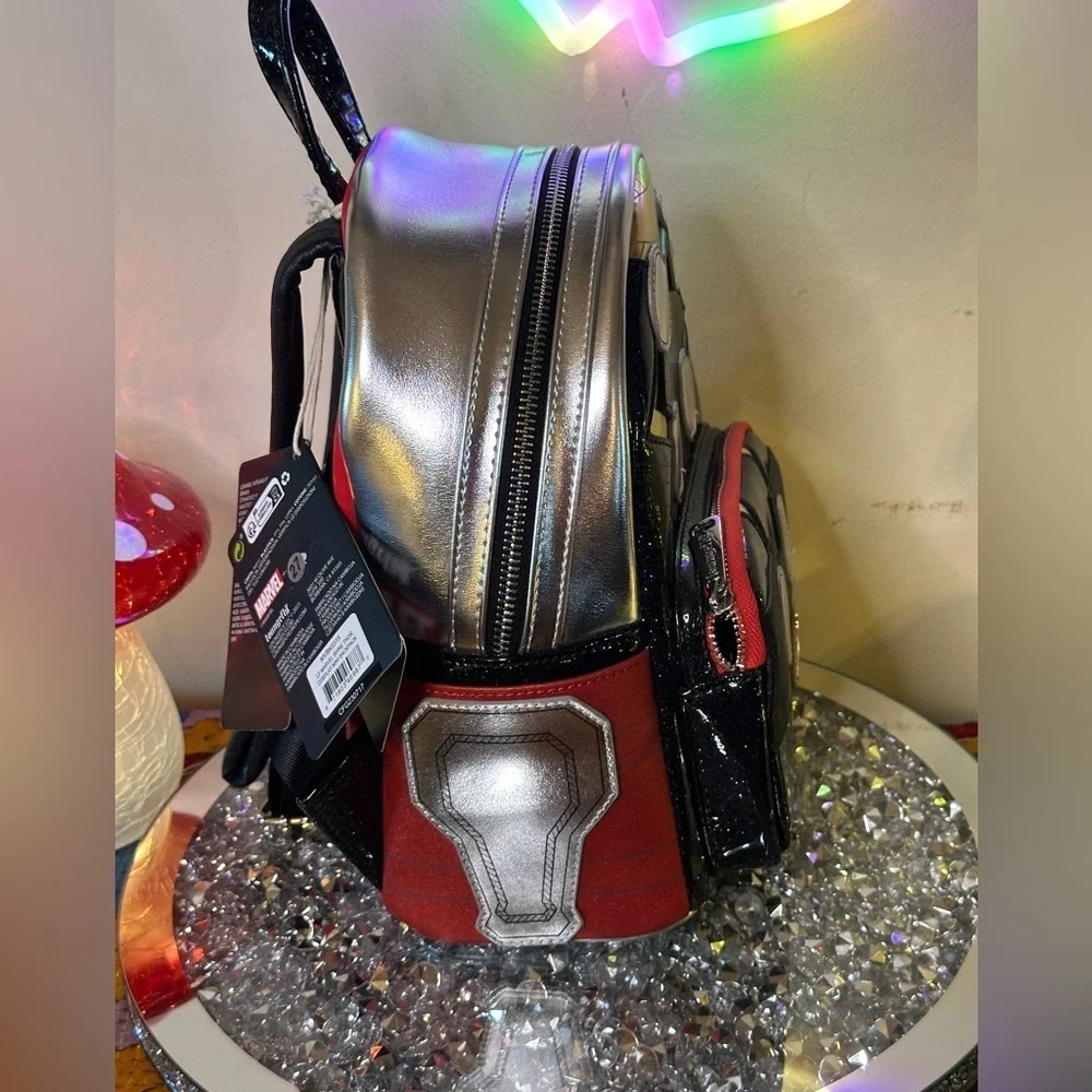 NWT - Marvel Loungefly Shine Thor Cosplay Mini Backpack. Retail $80.00